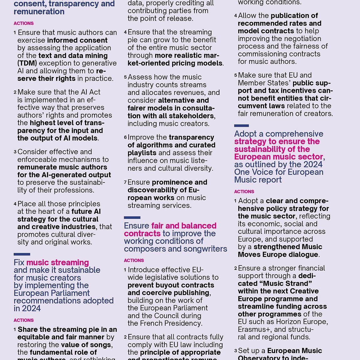ECSA Manifesto • ECSA - European Composer & Songwriter Alliance