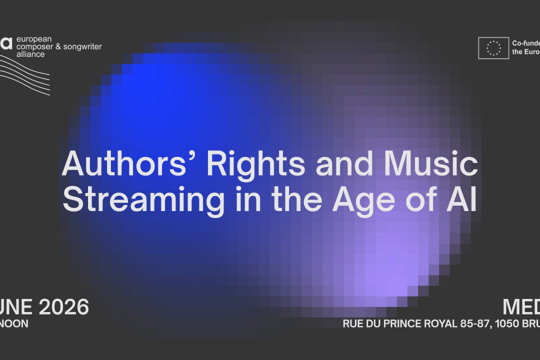 ECSA Conference "Authors’ Rights and Music Streaming in the Age of AI"