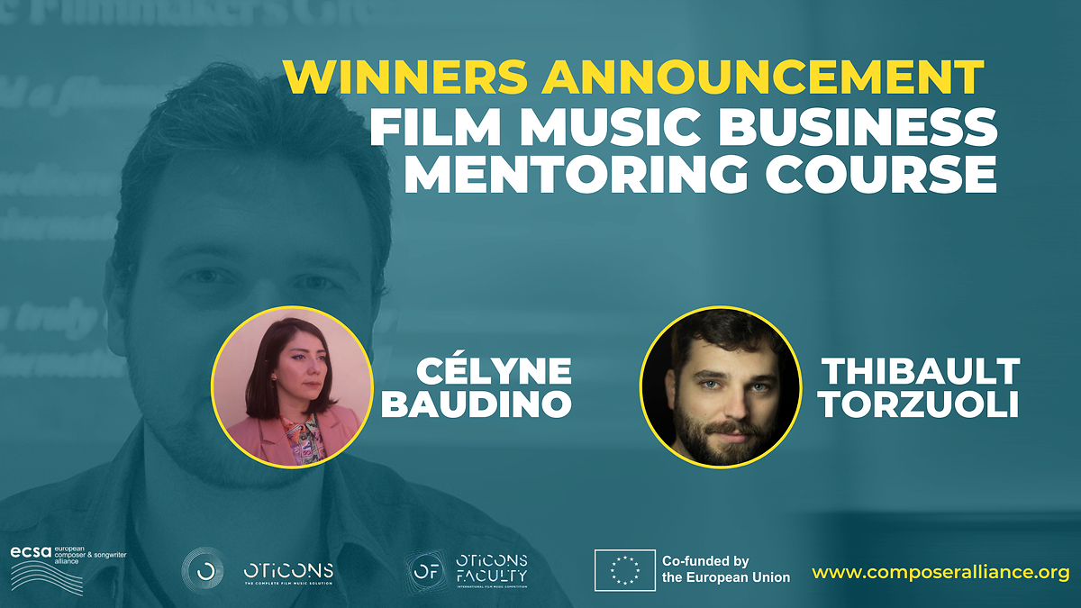 Winners announced for the “Film Music Business Career Mentoring for European Film Composers” 2024