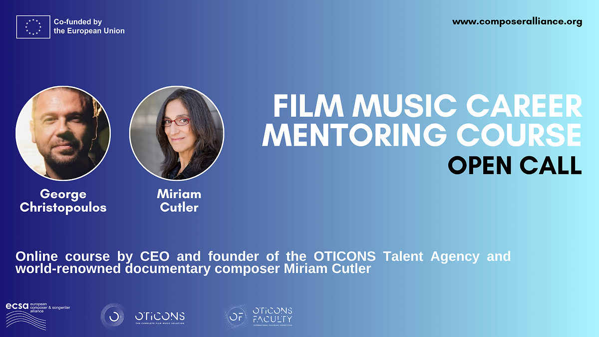 Open call: Film Music Career Mentoring for European Film Composers