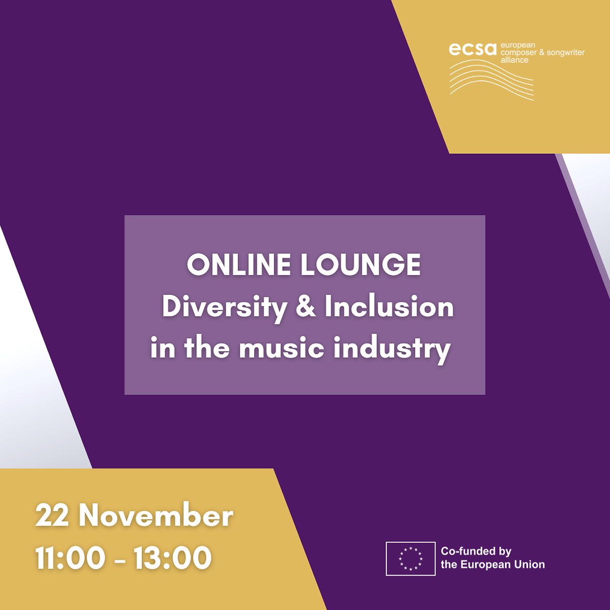 Online Lounge: Diversity & Inclusion in the music industry